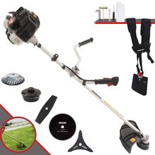 Roçadeira Profissional Lateral Kawashima Kw43le À Gasolina 43cc 1,7hp + Faca 2 Pontas 330mm + Faca 80 Dentes 255mm + Es