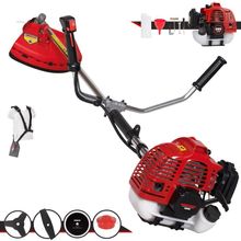 Roçadeira Profissional Lateral Kawashima Kw52l À Gasolina 52c 2,5hp + Faca 2 Pontas Duraline 330mm 2,7mm + Faca 80 Dent