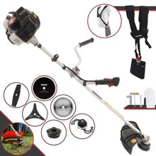 Roçadeira Profissional Lateral Kawashima Kw52le À Gasolina 52c 2,5hp 2t + Faca 2 Pontas 330mm + Faca 40 Dentes 255mm +
