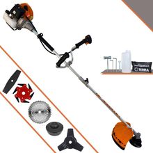 Roçadeira Profissional Lateral Terra Grhb430 À Gasolina 43cc 2t 1,7hp + Faca 3 Pontas 255mm 2,9mm + Faca 40 Dentes 255m