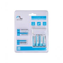 Carregador De Pilhas Com 4 Pilhas Aa 2500 Mha E 4 Pilhas Aaa 1000mha Cb093 Bivolt