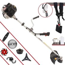 Roçadeira Profissional Lateral Kawashima Kw43le À Gasolina 43cc 1,7hp + Faca 2 Pontas 330mm + Faca 40 Dentes 255mm + Tr