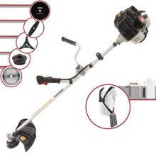 Roçadeira Profissional Lateral Kawashima Kw43le À Gasolina 43cc 1,7hp + Faca 2 Pontas 330mm + Faca 40 Dentes 255mm + Fa