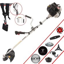 Roçadeira Kawashima Kw43le À Gasolina 43cc 1,7hp + Faca 2 Pontas + Faca 40 Dentes + Faca 80 Dentes + Faca 6 Pontas