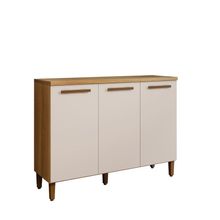 Balcão Vega 3 Portas Arte Móveis Cinamomo/off White