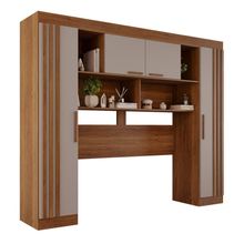 Guarda-roupa Modulado 4 Portas Apolo Salleto Cinamomo/off White