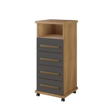 Balcão Piaui Arte Móveis Cinamomo/grafite