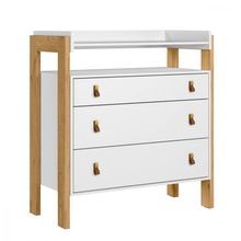 Cômoda Fantasia 3 Gavetas Branco Qmovi Branco