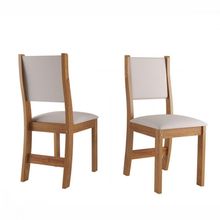 Cadeiras Sol 2 Unidades Mel Tecido Linho Amendoa Viero Mel / Amendoa