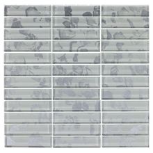 Pastilha De Vidro Evolution White 9,5x2,3 Placa 30x30cm - 1313121004