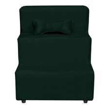 Escadinha Pet 3 Degraus Cachorro E Gato Veludo Verde