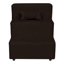 Escadinha Pet 3 Degraus Cachorro E Gato Veludo Marrom