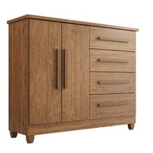 Cômoda 2 Portas 4 Gavetas Madri Plus Com Sapateira