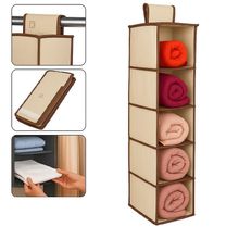 Sapateira Porta Vertical Organizador Sapatos Guarda Roupa Closet Armario 5 Divisorias Flexivel Prateleira Multiuso Dobra