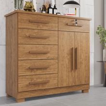 Cômoda 02 Portas 06 Gavetas E 01 Chave Itália Com Sapateira - Tudo De Móveis Cinamomo