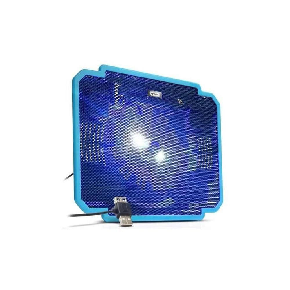 Suporte Notebook Até 17 Polegadas Com Cooler E Led Kp-9012 Azul - Shop ...