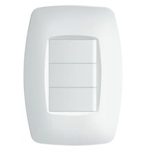 Conjunto 3 Interruptores Simples 10a 250 Volts Elegance - 2254 - Fame Cj.3 Interrup.simples 10a-250v Elegance