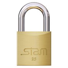 Cadeado 25mm De Latão Maciço - 309 - Stam