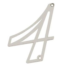 Número Residencial Em Zamak Niquelado 4 - 95721 - Silvana