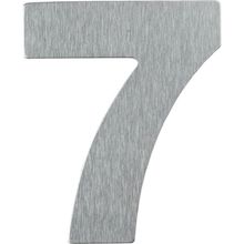 Número Residencial Em Alumínio Composto Escovado 125mm Nº 7 - Pr3001-7 - Pincéis Atlas
