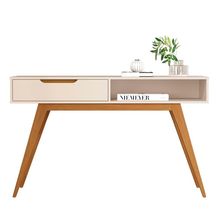 Aparador Tucumã Com 1 Gaveta E Pés De Madeira Maciça Off White