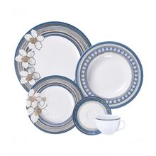 Aparelho De Jantar Tramontina Nix 30 Peças Em Porcelana Decorada