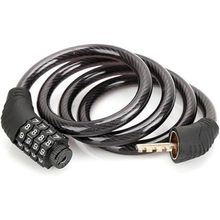 Cadeado De Segurança Para Bicicleta Bike Moto Com Senha Combinação De Dígitos 8mm Aço Reforçado 65cm Preto