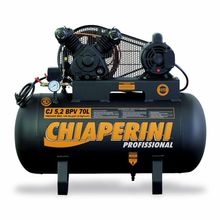 Compressor Ar 5,2 Bpv S-rodas Tri Aberto 1hp 70l Chiaperini