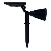 Luminaria Espeto 3w Solar Jardim 4 Leds Rgb Colorido Gramado