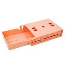 Gaveta Adesiva Organizadora Com Divisorias De Lapis Caneta Escritorio Mesa Rosa