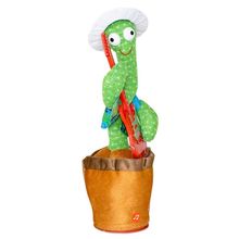 Cacto Dançante Musical Falante Dança Repete Brinquedo Usb Guitarra