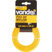 Fio Nylon 1,6mmx15m Redondo Roçadeiras E Aparadores Vonder