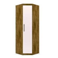 Modulo Ja Armário De Canto Off White Marrom-Claro