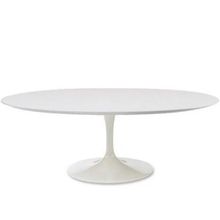 Mesa Saarinen Oval 137x90 cm Laqueada Yescasa Branco