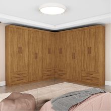 Closet Casal Duplo Lu 12 Portas 8 Gavetas Cinamomo