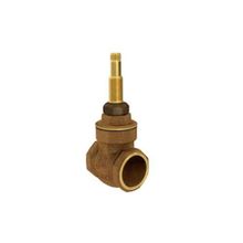 Base Registro Gaveta 1-2'' Dn15 Bruto Deca Largura 40mm Altura 96mm Corpo Bronze Registro Latão