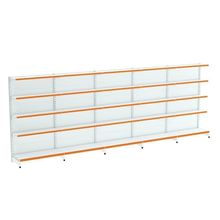 Kit 5 Módulos De Gôndolas Parede 2,02 Fit40 Amapá Expositor Branco