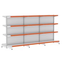 Kit 3 Módulos De Gôndolas Centro 1,37 Fit40 Amapá Expositor Branco