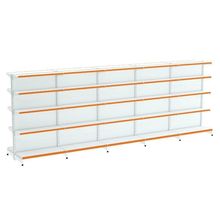 Kit 5 Módulos De Gôndolas Centro 2,02 Fit40 Amapá Expositor Branco