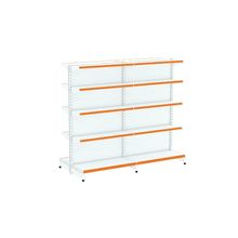 Kit 2 Módulos De Gôndolas Centro 2,02 Fit40 Amapá Expositor Branco