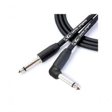 Cabo De Guitarra Ninja L Cable 0,20 Mm Conector P10-p10 90° 10ft 3,05 Metro Preto