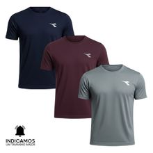 Kit 3 Camisetas Diadora Small Logo Masculina