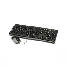 Teclado Mouse Logitech Usb Preto