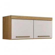 Armario Aéreo Granada 2 Portas Suspenso Arte Moveis Cinamomo/off White