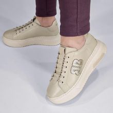 Tênis Bottero Sola Alta em Couro Cadarço Elástico 365113