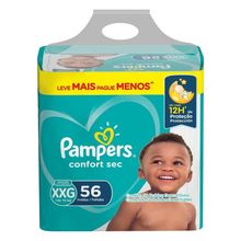 Fralda Pampers Confort Sec XXG 56 Unidades – Fortbag
