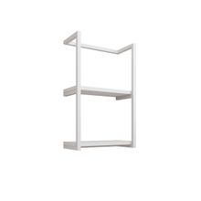 Toalheiro Para Banheiro Sahy Branco Com Travessa Branca