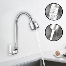 Lux Torneira de Parede Flexível para Cozinha com 2 Jatos e Fechamento 1/4 Volta