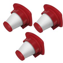 3 Kits Filtros para Aspirador de Pó Electrolux Vermelho Power Force (FES16)