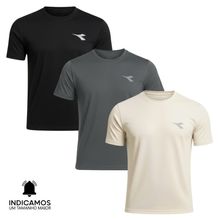 Kit 3 Camisetas Diadora Small Logo Masculina